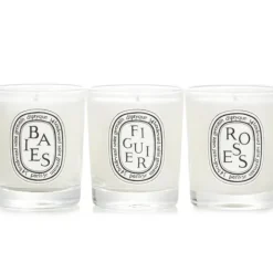 Scented Mini Candle Discovery Set: Baies, Figuier, Roses