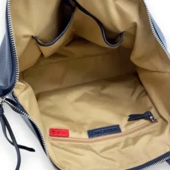 SHILOH Pebbled Grain Cowhide Casual RFID Shoulder Bag(Navy)