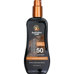 Spray Gel Sunscreen SPF 50 with Instant Bronzer