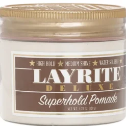 Superhold Pomade (High Hold, Medium Shine, Water Soluble)