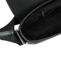 Techno Canvas Web Stripe Black Messenger Bag 630921