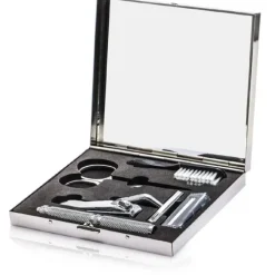 The Well Mannered Groom Kit: Razor + Grooming Scissors + Nail Clipper + Brush + Box