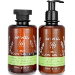 Uplift Your Mood Toning & Revitalization Set: Tonic Mountain Tea Shower Gel 250ml+ Tonic Mountain Tea Body Milk
