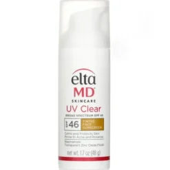 UV Clear Facial Sunscreen SPF 46 - For Skin Types Prone To Acne, Rosacea & Hyperpigmentation - Tinted