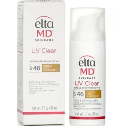 UV Clear Facial Sunscreen SPF 46 - For Skin Types Prone To Acne, Rosacea & Hyperpigmentation - Tinted