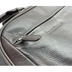 VERNON Business Leather Zipped Travel Backpack(brown)