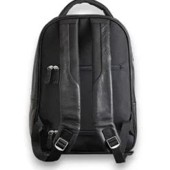 VERNON Business Leather Zipped Travel Backpack(brown)