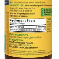 Vitamin D3 1000 IU (25mcg)