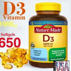 Vitamin D3 1000 IU (25mcg)